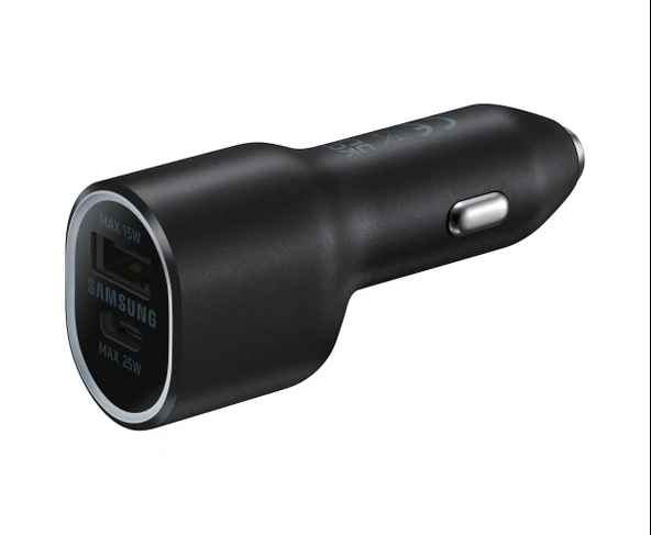 Samsung EP-L4020N Hızlı Araç Şarj Aleti (25W + 15W) - Siyah ürün görseli 1