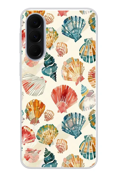 Le Balvo Samsung Galaxy A37 Uyumlu Deniz İncileri Baskılı Silikon Kılıf ürün görseli 1