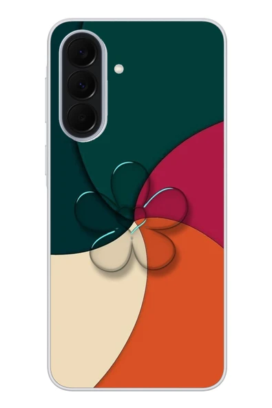 Le Balvo Samsung Galaxy A37 Uyumlu Modern Yonca Renkleri Baskılı Silikon Kılıf ürün görseli 1
