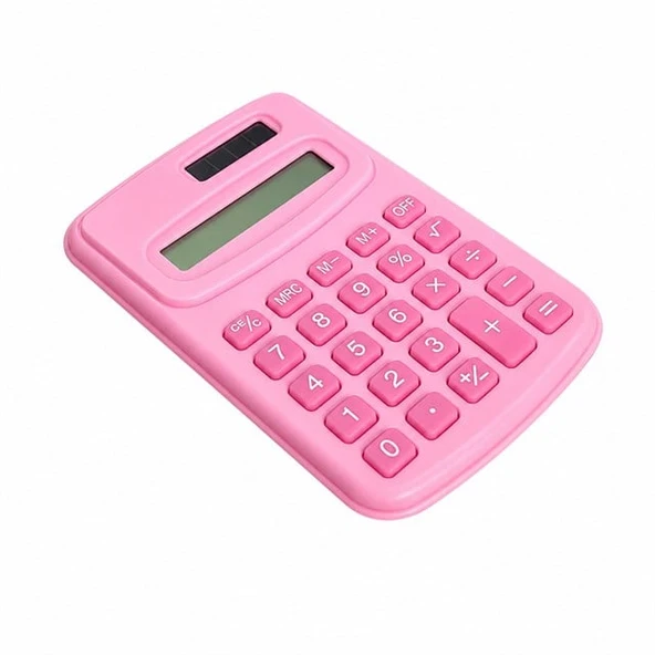 PowerMaster PM-25421 Pembe Mini Hesap Makinesi - Resim 2