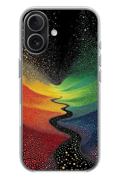Le Balvo İphone 17 Uyumlu Renkli Yollar Baskılı Silikon Kılıf ürün görseli 1