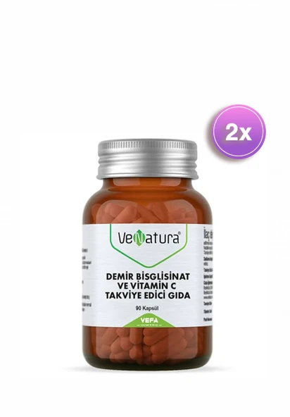 VeNatura Demir Bsg Ve Vitamin C 90 Kapsül 2 Adet ürün görseli 1