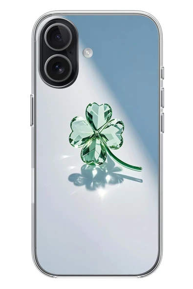 Le Balvo İphone 17 Uyumlu Yeşil Yonca Baskılı Silikon Kılıf ürün görseli 1