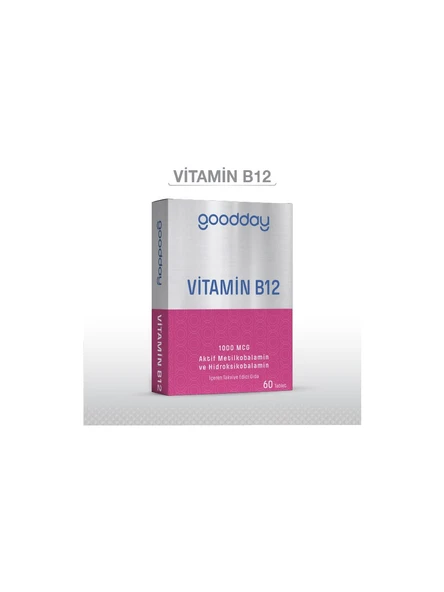 Goodday Vitamin B12 1000 mcg 60 Tablet ürün görseli 1