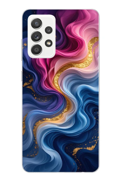 Le Balvo Samsung Galaxy A52 Uyumlu Renk Katranı Baskılı Silikon Kılıf ürün görseli 1