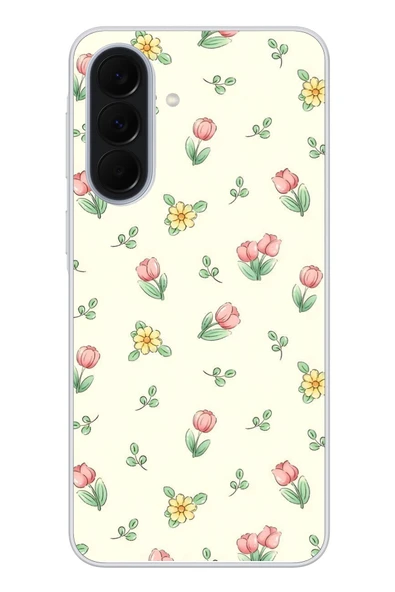 Le Balvo Samsung Galaxy A37 Uyumlu Lale Çiçekleri Baskılı Silikon Kılıf ürün görseli 1