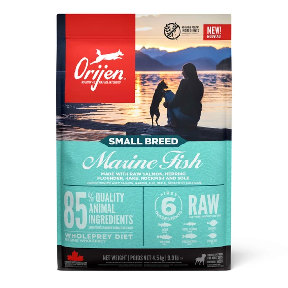 Orijen Small Breed Marine Fish Küçük Irk Yetişkin Köpek Maması 4.5 Kg ürün görseli 1
