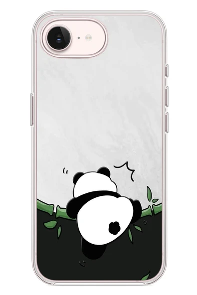 Le Balvo İphone 17e Uyumlu Bambuya Çıkan Panda Baskılı Silikon Kılıf ürün görseli 1
