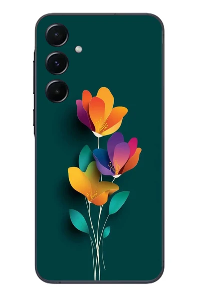 Le Balvo Samsung Galaxy A55 Uyumlu Modernizimin Çicekleri Baskılı Silikon Kılıf ürün görseli 1