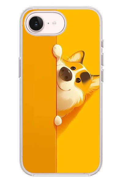 Le Balvo İphone 17e Uyumlu Sarı Köpek Baskılı Silikon Kılıf ürün görseli 1