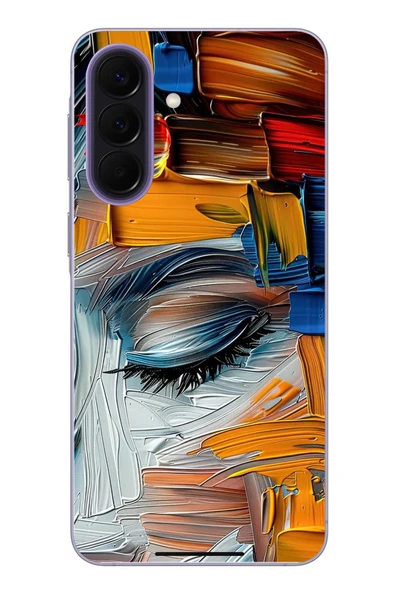 Le Balvo Samsung Galaxy A57 Uyumlu Göz Boyama Fırçaları Baskılı Silikon Kılıf ürün görseli 1