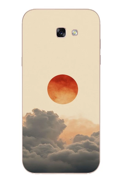 Le Balvo Samsung Galaxy A7 (2017) Uyumlu Bulut ve Güneş Baskılı Silikon Kılıf ürün görseli 1