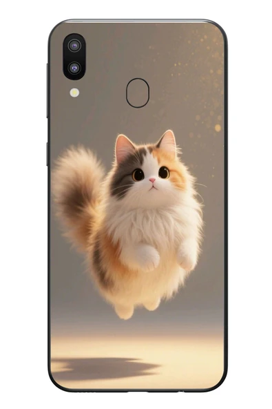 Le Balvo Samsung Galaxy M31 Uyumlu Zıplayan Kedi Baskılı Silikon Kılıf ürün görseli 1