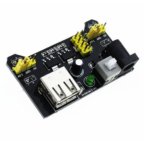 MB-102 3.3V 5V Breadboard Güç Kaynağı Kartı 3.3V/5V Breadboard Güç Kartı Modülü MB102 ürün görseli 1