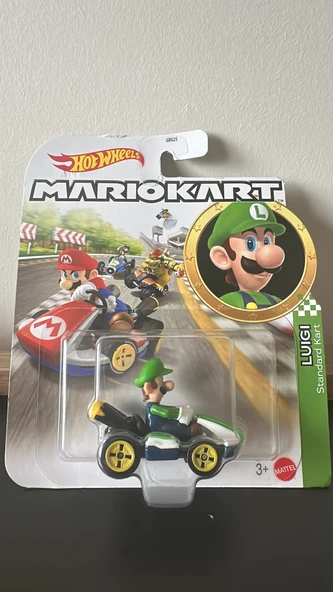 Hot Wheels Mario Kart Luigi Standard Kart x3 ürün görseli 1