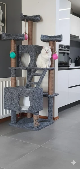 Kedi evi tırmalama ürün görseli 1