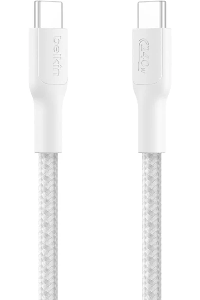 Eco Örgülü USB-C - USB-C Kablosu, 1 m, 240 W, Yumuşak, Esnek Hızlı Şarj Kablosu, iPhone 16, G ürün görseli 1