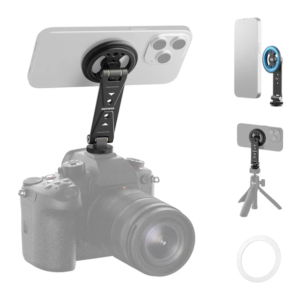 Neewer DS031 Profesyonel Manyetik Telefon Tripod Bağlantı Aparatı ürün görseli 1