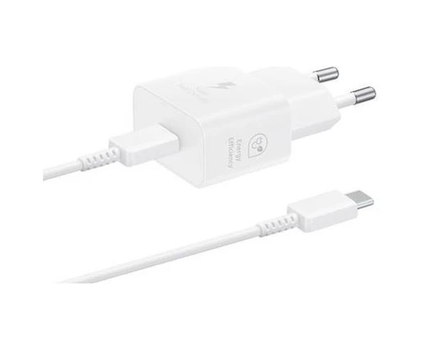 Samsung Uyumlu EP-T2510 25 W Type-C Süper Hızlı Şarj Seti Beyaz ürün görseli 1
