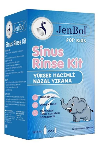 JENBOL SİNÜS RİNSE NAZAL YIKAMA KİT FOR KİDS 120 ML 20 POŞET ürün görseli 1