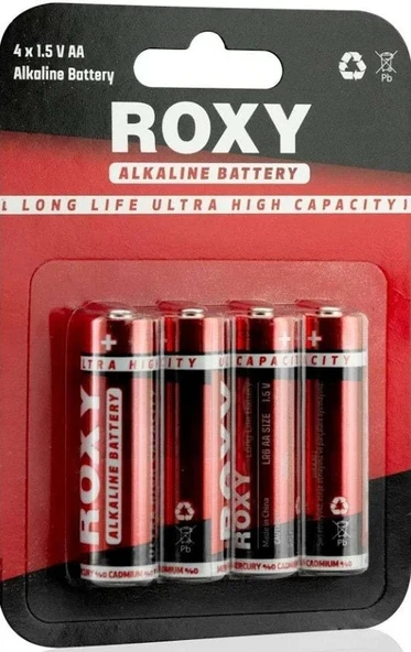 ROXY ALKALINE KALEM PİL 4X1,5V AA - Resim 2