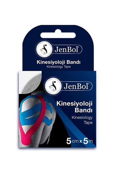JENBOL AĞRI BANDI JENBOL KINESIO 5CM*5 BEYAZ ürün görseli 1