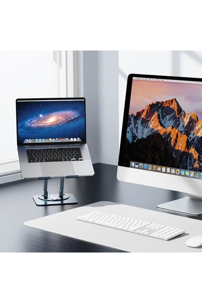 UltraStable Pro Dönebilir & Katlanabilir Laptop Standı - Resim 6