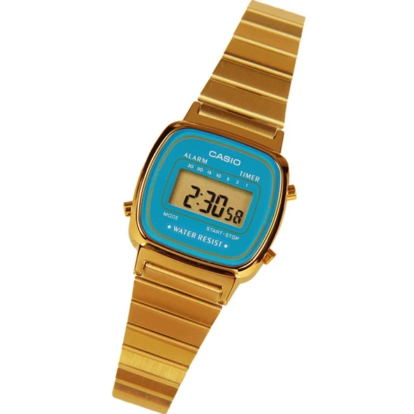 Casio LA670WGA-2DF Retro Quartz Çelik Altın Rengi 25 mm Kadın Kol Saati ürün görseli 1