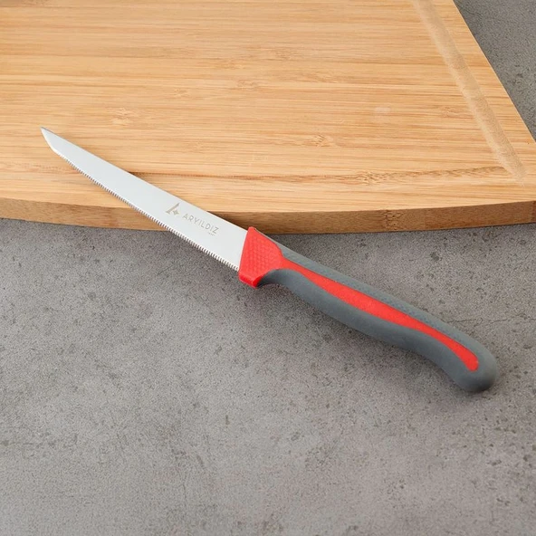 Aryıldız Lua Dişli Sebze Bıçağı Gri 10 cm 181588 ürün görseli 1
