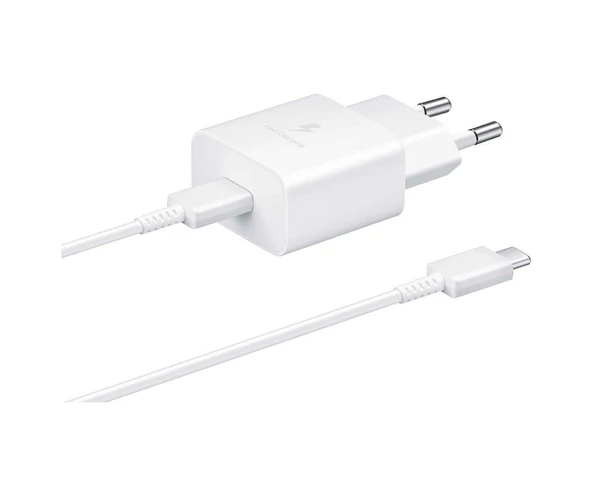 Samsung 15W PD Type-C To Type-C Şarj Aleti Beyaz ürün görseli 1