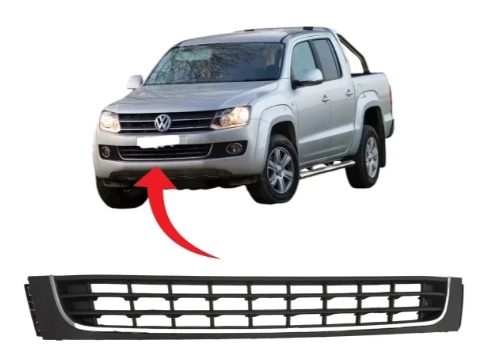 Vw Amarok 2013-2016 Ön Tampon Orta Izgara Kromlu 2HH853677 9B9 ürün görseli 1