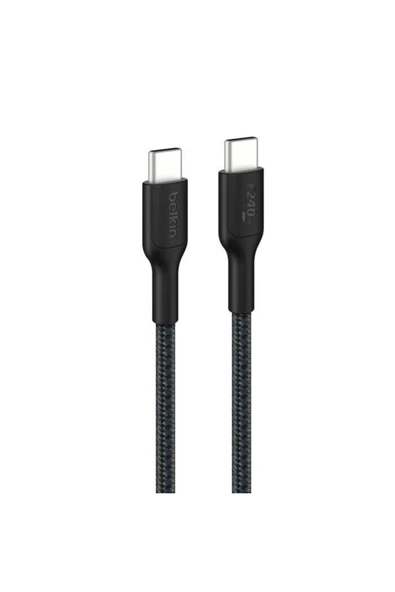 CAB025HQ1MBK Boostcharge Pro 240W Usb-C To Usb-C Örgülü Kablo 1M - Siyah ürün görseli 1