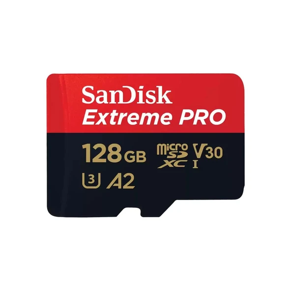 SanDisk Extreme Pro MicroSD UHS I Card - 128 GB ürün görseli 1