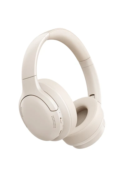 Bass BH1Lite ENC 80 saat çalma süresi BT:6.0 Kablosuz Kulak Üstü Kulaklık Bej ürün görseli 1