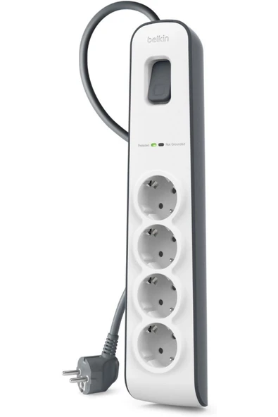 BSV400VF2M 2 m 4`lü Akım Korumalı Priz ürün görseli 1