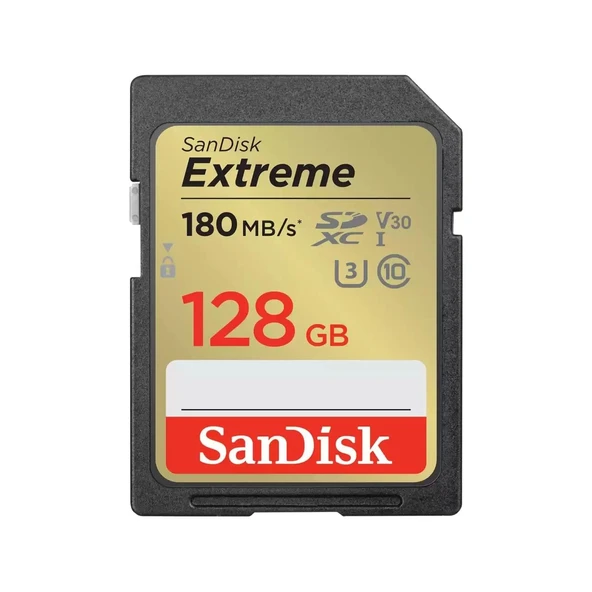 SanDisk Extreme SD UHS-I Card - 128 GB ürün görseli 1