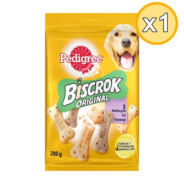 Pedigree Biscrok Multi Mix Köpek Ödül Bisküvisi 200 Gr 1 Adet ürün görseli 1