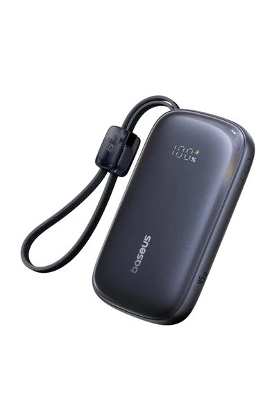 EnerFill FC21 QPow3 Ultra Dijital Göstergeli Powerbank 10.000 mAh 45W - Siyah ürün görseli 1