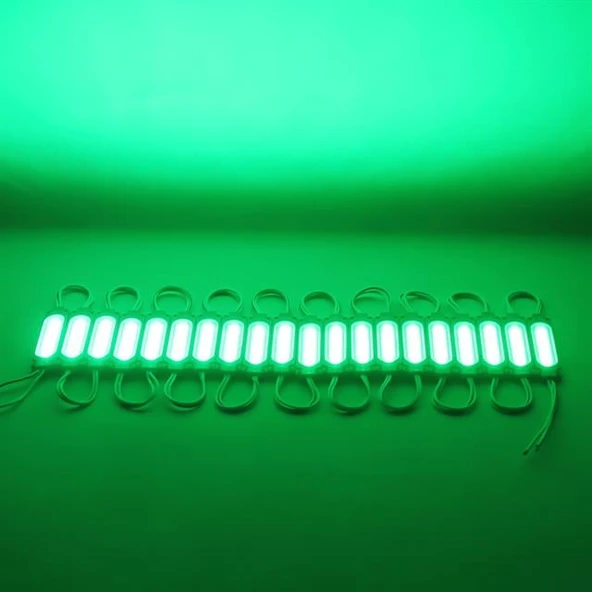 Powermaster 12 Volt 2 Watt Yeşil Modül Led (68X16 Mm) - Resim 2