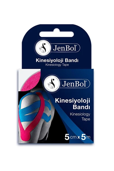 JENBOL AĞRI BANDI JENBOL KINESIO 5CM*5 PEMBE ürün görseli 1