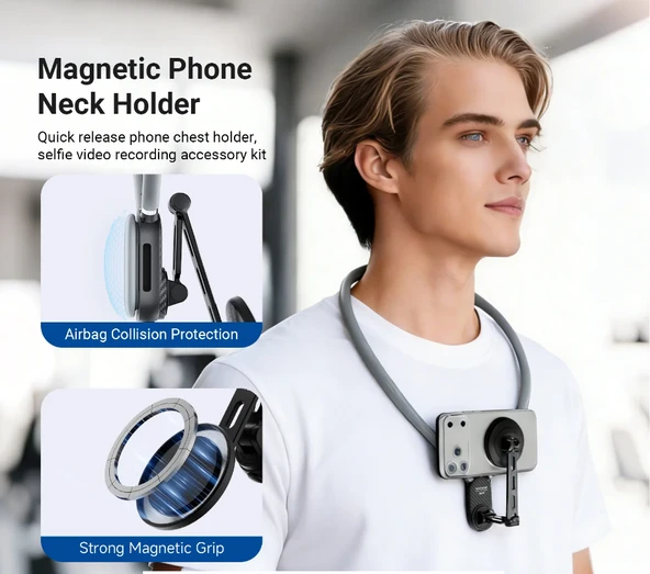 Neewer GP47 Magnetic Neck Phone Holder - Resim 2