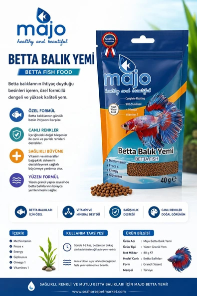 Betta Balık Yemi 40g - Resim 2