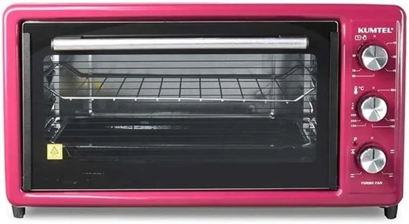 KUMTEL LX-3525 Turbo 40 Litre Mini Fırın - Fuşya Teşhir ürün görseli 1
