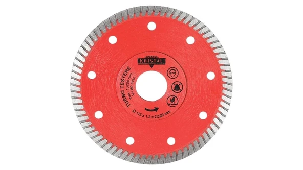 Kristal Turbo Elmas Testere 115 Mm ürün görseli 1