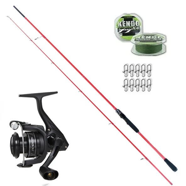 Okuma Revenger 4000 - Ryuji Red Fox 270cm 5-55gr Spin Olta Seti ürün görseli 1