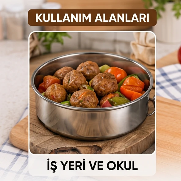 3'lü Metal Sefer Tası - Paslanmaz Çelik - 16 cm ürün görseli 1