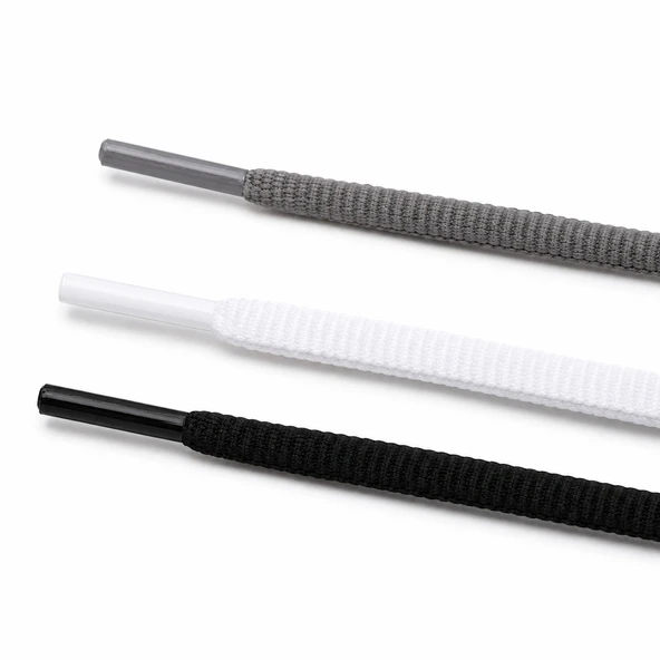 BLACK FLEX DYNAMİC LACE BAĞCIK BEYAZ SERİ - Resim 2
