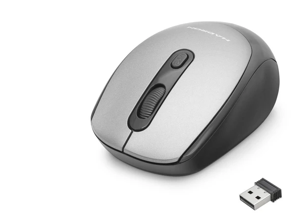 Kablosuz Mouse 800/1600 Dpi - Gri Siyah HDX3406G ürün görseli 1
