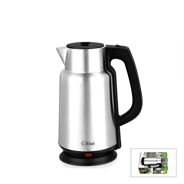 ÇELİK - SÜRAHİ MODEL KETTLE ELEKTRİKLİ SU ISITICISI PASLANMAZ ÇELİK GİZLİ REZİSTANS 360° 2.2LT 1500W KK-3334 (5224) ürün görseli 1