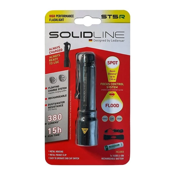 Solidline ST5R Şarjlı El Feneri - Resim 4